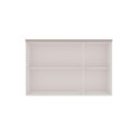 Ver imagem 2 de Armário Aéreo 120cm para Cozinha Modulada com 3 Portas Mdf Cor:fendi com Branco