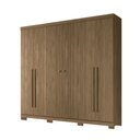 Ver imagem 1 de Guarda Roupa Casal 6 Portas Ripado Buriti com Pes Santos Andira