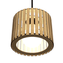 Ver imagem 1 de Luminária Pendente Tóquio Modelo Ripado -:MDF CRU