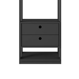 Guarda Roupa Roupeiro Modulo Titan com 2 Gavetas e 3 Prateleiras Moveis Leão - 2