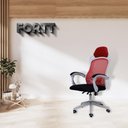 Ver imagem 2 de Cadeira de Escritório Presidente com Rodinha Fortt Trento Vermelha - Cpf11-v