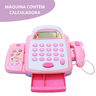 Caixa Registradora Mercadinho Infantil Brinquedo Para Crianças Com Som e Luz Acessórios Supermercado - 3