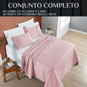 Ver imagem 6 de Cobre Leito Queen Size 200 Fios London Bordado Inglês Super Luxuoso Nobless:rosa