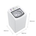 Ver imagem 6 de Máquina de Lavar Consul 9 Kg Branca com Dosagem Econômica e Ciclo Edredom Cwb09bb 127v