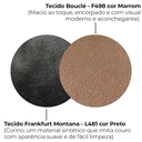 Ver mais imagens de Sofa Cama 2 Lugares 203 Cm Boucle Marrom Corino Preto Milani Store