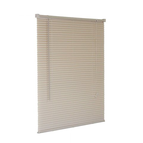 Persiana Horizontal Pvc Bege 160 (l) X 160 (a) Cortina Completa C/ Kit de Instalação 1,60 X 1,60