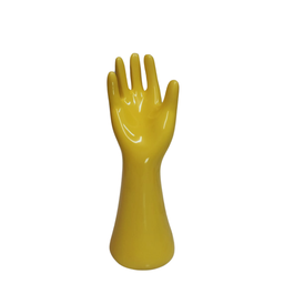 Mão Porta Anel Cerâmica:amarelo - 1