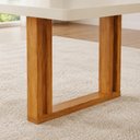 Ver imagem 4 de Conjunto de Jantar Luna 6 Lugares Tampo MDF Cadeiras com Tecido Linho Off 180cm Bom Pastor