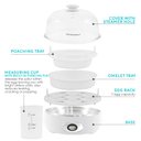 Ver imagem 3 de Elite Gourmet Egc007chw Easy Electric 7 Egg Capacity Cooker, Poacher, Omelet Maker, Scrambled, Soft,