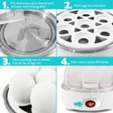 Ver imagem 5 de Elite Gourmet Egc007chw Easy Electric 7 Egg Capacity Cooker, Poacher, Omelet Maker, Scrambled, Soft,