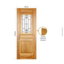 Ver imagem 2 de Folha de Porta 210x82 Cm Tauari Alteza com Grade Mapaf