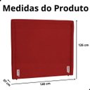 Ver imagem 7 de Cabeceira de Cama Box Estofada 140 Cm Casal Stela Suede
