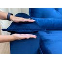 Ver imagem 7 de Sofá Retrátil Reclinável 2,00 M Azul 506 Athenas Premium