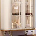 Ver imagem 3 de Conjunto 1 Cristaleira e 2 Buffets Évora/saluti/benvenuto Off White/cinamomo G26 - Hb Móveis