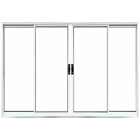 Vitro de Aluminio 4 Folhas sem Grade Linha Leve:1,00 X 1,20/branco