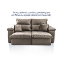 Ver imagem 5 de Sofá Retrátil Reclinável Trento 1,50m Suede Velut Tabaco Molas no Assento - King House