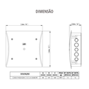 Ver imagem 3 de Caixa de Passagem Elétrica Modelo Embutir Tamanho 31x31cm Cor Branco Durín