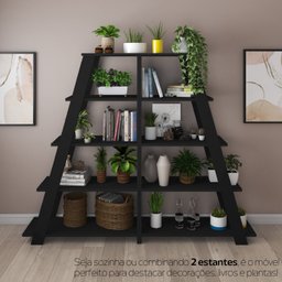Estante Escada Multiuso para Livros 5 Prateleiras 134cmx82cm - 7
