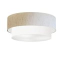 Ver imagem 1 de Plafon para Sala de Tv Cilíndrico Tv-3063 Cúpula Cor Linho Bege Branco