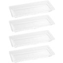 Ver imagem 1 de 4 Travessas Retangulares Bandeja Petisqueira Cristal Pearl Wolff 30x13x3cm para Mesa Posta