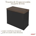 Ver imagem 7 de Armário Executivo para Escritório Baixo 2 Portas com Chave Tamburato