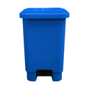 Ver imagem 1 de LIXEIRA RETANGULAR 50L C/ PEDAL AZUL LARPLASTICOS