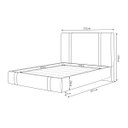 Ver imagem 4 de Cama Moderna Aspen Casal Box com Cabeceira Estofada Base Flutuante Pu Caramelo G99 - Gran Belo