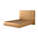 Ver imagem 6 de Cama Moderna Aspen Casal Box com Cabeceira Estofada Base Flutuante Pu Caramelo G99 - Gran Belo