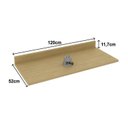 Ver imagem 6 de Cozinha Modulada 4 Peças 1 Aéreo 1 Balcão 120cm com Rodapé e Tampo. Bege/Nature