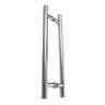 Puxador Inox Polido Diâmetro 32mm H redondo 80x60cm Duplo - 1