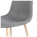 Ver imagem 4 de Cadeira Estofada Decorativa Alegra Cinza Opt