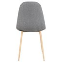 Ver imagem 2 de Cadeira Estofada Decorativa Alegra Cinza Opt
