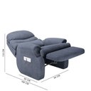 Ver imagem 5 de Poltrona Reclinável do Papai Realeza – Veludo Confortável – Just Time