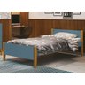 Cama Babá Solteiro Simba Azul Fosco com Madeira - Reller - 2