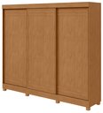Ver imagem 1 de Guarda-Roupas Casal Nice 3 Portas 4 Gavetas Flex com Pés s/ Kit - Lp - Rei de Casa Amendoa Clean