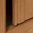 Ver imagem 5 de Guarda-Roupas Casal Nice 3 Portas 4 Gavetas Flex com Pés s/ Kit - Lp - Rei de Casa Amendoa Clean