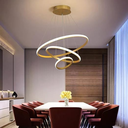 Ver imagem 4 de Luminária Led 80 Watts 3 Anéis 115cm Altura Ajustável Lustre Pendente Suspenso Teto Gimpo Kjdd-l-176