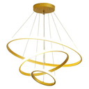 Ver imagem 1 de Luminária Led 80 Watts 3 Anéis 115cm Altura Ajustável Lustre Pendente Suspenso Teto Gimpo Kjdd-l-176