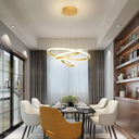 Ver imagem 5 de Luminária Led 80 Watts 3 Anéis 115cm Altura Ajustável Lustre Pendente Suspenso Teto Gimpo Kjdd-l-176