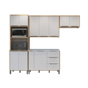 Ver imagem 1 de Cozinha Compacta 4 Peças Italia Valdemoveis Cinamomo/Off White