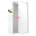 Ver imagem 3 de Caixa Correio Carta Grade/embuti Portão Branca+3 Número Pvc C/cadeado