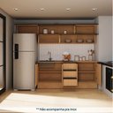 Ver imagem 6 de Cozinha Planejada 7 Peças 5 Aéreos 2 Balcões Nara CabeCasa MadeiraOriginals Marrom/Avena