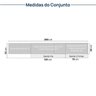 Cozinha Modulada 7 Peças 5 Aéreos 2 Balcões Nara CabeCasa MadeiraMadeira - 7