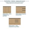 Cozinha Modulada 7 Peças 5 Aéreos 2 Balcões Nara CabeCasa MadeiraMadeira - 15