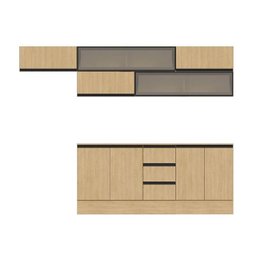 Cozinha Modulada 7 Peças 5 Aéreos 2 Balcões Nara CabeCasa MadeiraMadeira - 4
