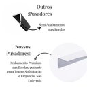 Ver imagem 4 de Kit 10 Puxadores para Porta Gaveta Armário Moderno 300mm - Branco
