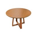 Ver imagem 4 de Mesa de Jantar Madri Madeira Maciça - Amêndoa Tampo Ø120 Laminado Envernizado Cinamomo