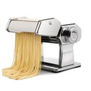 Ver imagem 3 de Maquina Macarrao Preparar Massas Cilindro Inox Manual 3 Tipos Lasanha Talharim Multiuso Caseira Ajus