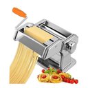 Ver imagem 2 de Maquina Macarrao Preparar Massas Cilindro Inox Manual 3 Tipos Lasanha Talharim Multiuso Caseira Ajus