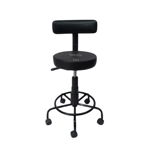 Cad. Mocho Podologo Estética C/ Regulagem de Altura a Gás Tatuador Manicure-base Apoio de Pés Corano